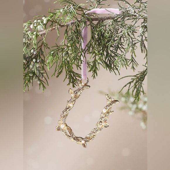 Anthropologie Other - Anthropologie Aurelia Gold Monogram Ornament